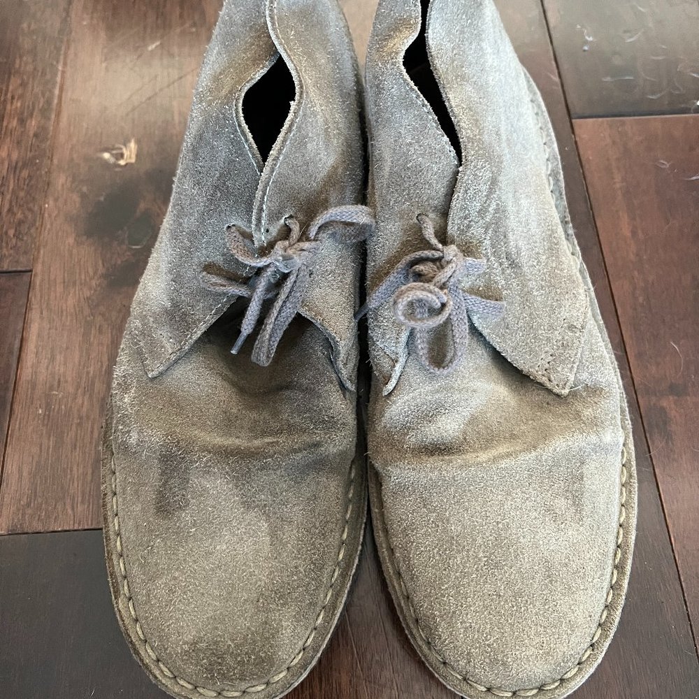 Mens Suede Leather Boots Sz 10